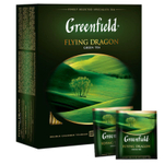 Чай Greenfield Flying Dragon китайский зеленый, 100 пакетиков