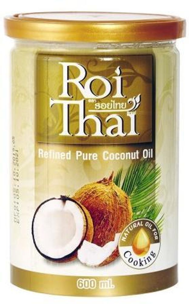 Кокосовое масло натуральное рафинированное Roi Thai Refined Pure Coconut Oil 600 мл