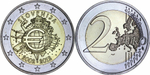 Словения 2 евро, 2012 10 лет наличным UNC