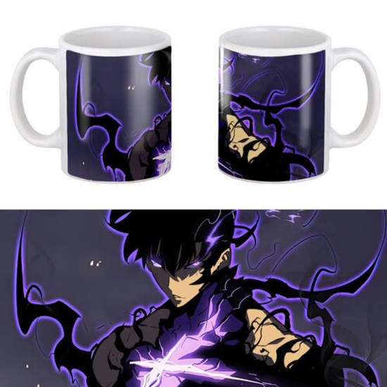 Кружка керамическая Solo leveling Поднятие уровня в одиночку, 330 мл