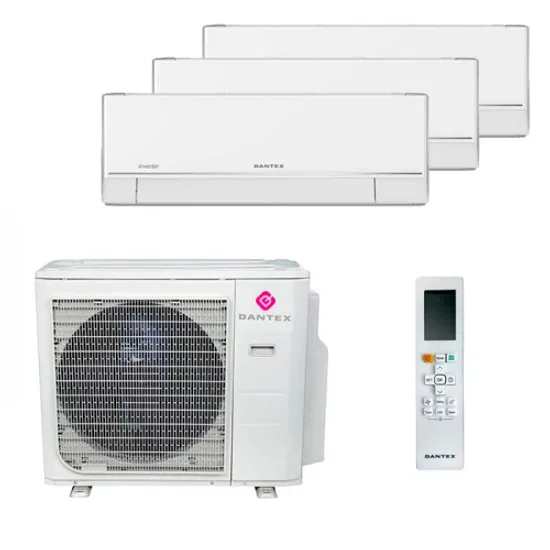 Мультисплит система на 3 комнаты Dantex RK-M09PDMI x 3 / RK-3M21HM3E-W