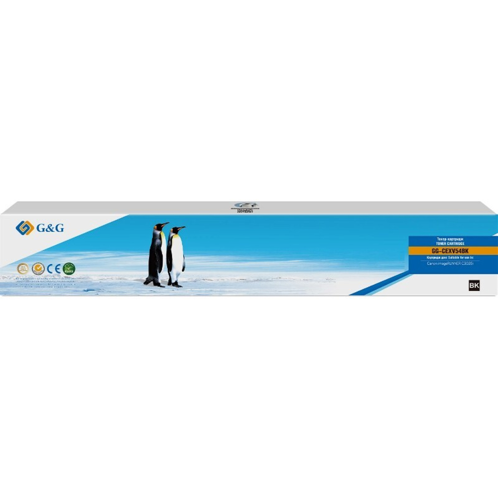 Тонер-картридж G&G, аналог Canon C-EXV54BK для imageRUNNER C3025i черный (15.5K)