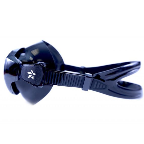 Маска с просветленными линзами Sargan Кама Черный силикон Черная рамка