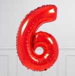 FM Шар 40" / 102 см Цифра "6 / 9" Красный (БГ-60)