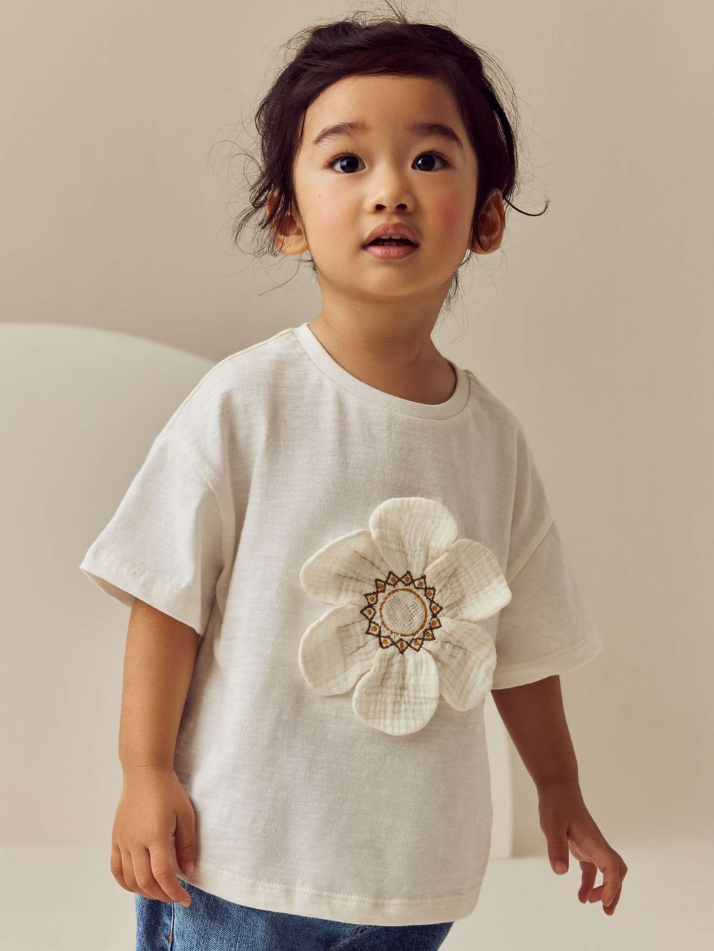 Футболка для девочки Next E71-275, Молочный