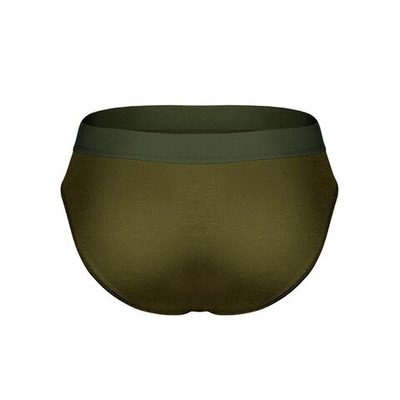 Бамбуковые трусы-брифы цвета хаки (Размер: S) (Цвет: хаки)