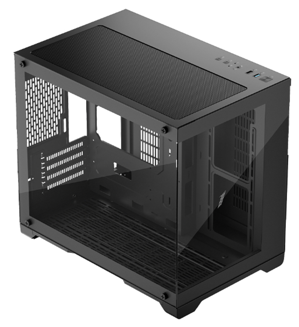 Корпус mATX 1STPLAYER MEGAVIEW MV6-T