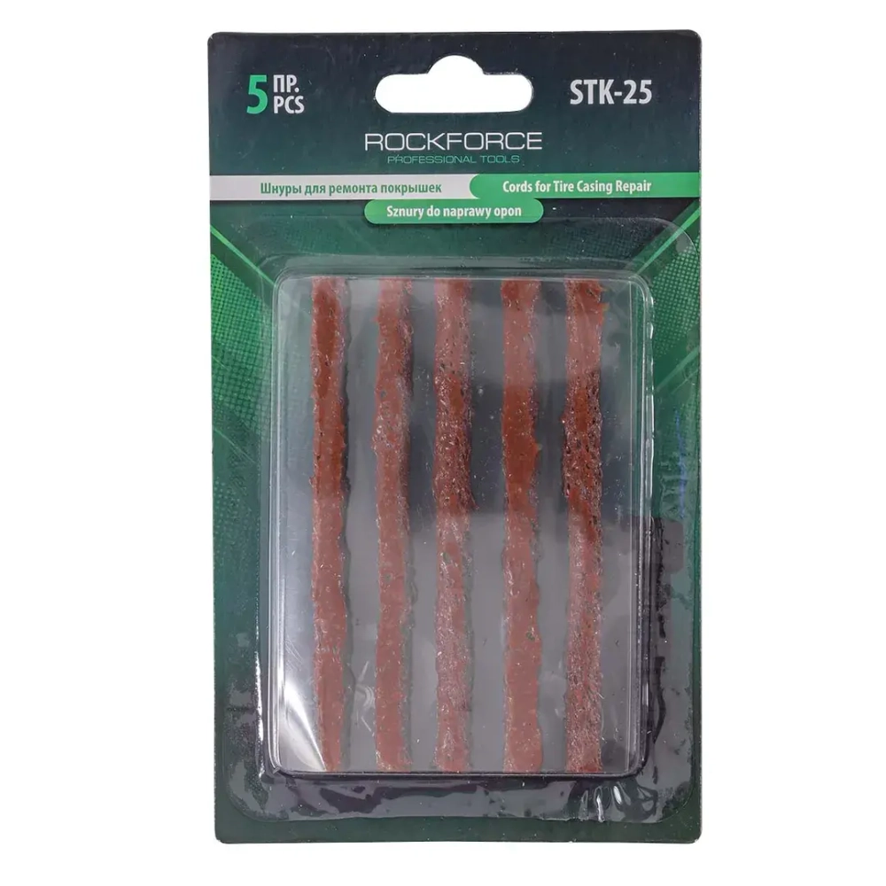 Шнуры для ремонта покрышек, 5шт, в блистере RockForce##Rock FORCE RF-STK-25