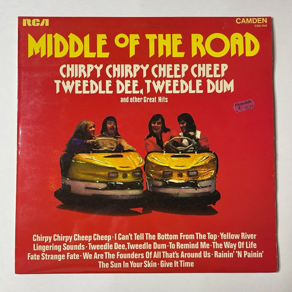 Винтажная виниловая пластинка LP Middle Of The Road Chirpy Chirpy Cheep Cheep Tweedle Dee, Tweedle Dum And Other Great Hits (UK 1972)