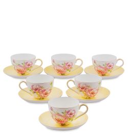 Pavone JK- 81 Чайный набор на 6 перс. «Пионы» (Torino Peony  )
