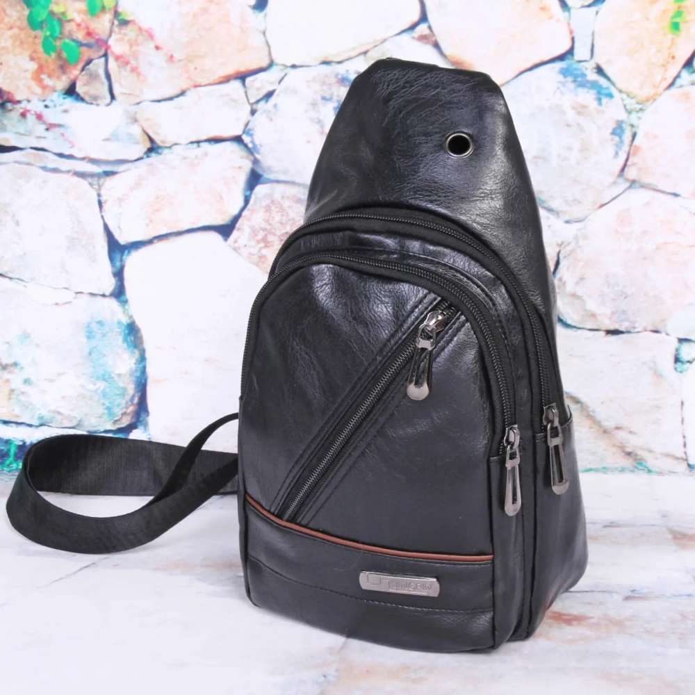 Сумка мужская «Creative Hardy», цвет черный, два отделения и карман, 29*17*5,5см