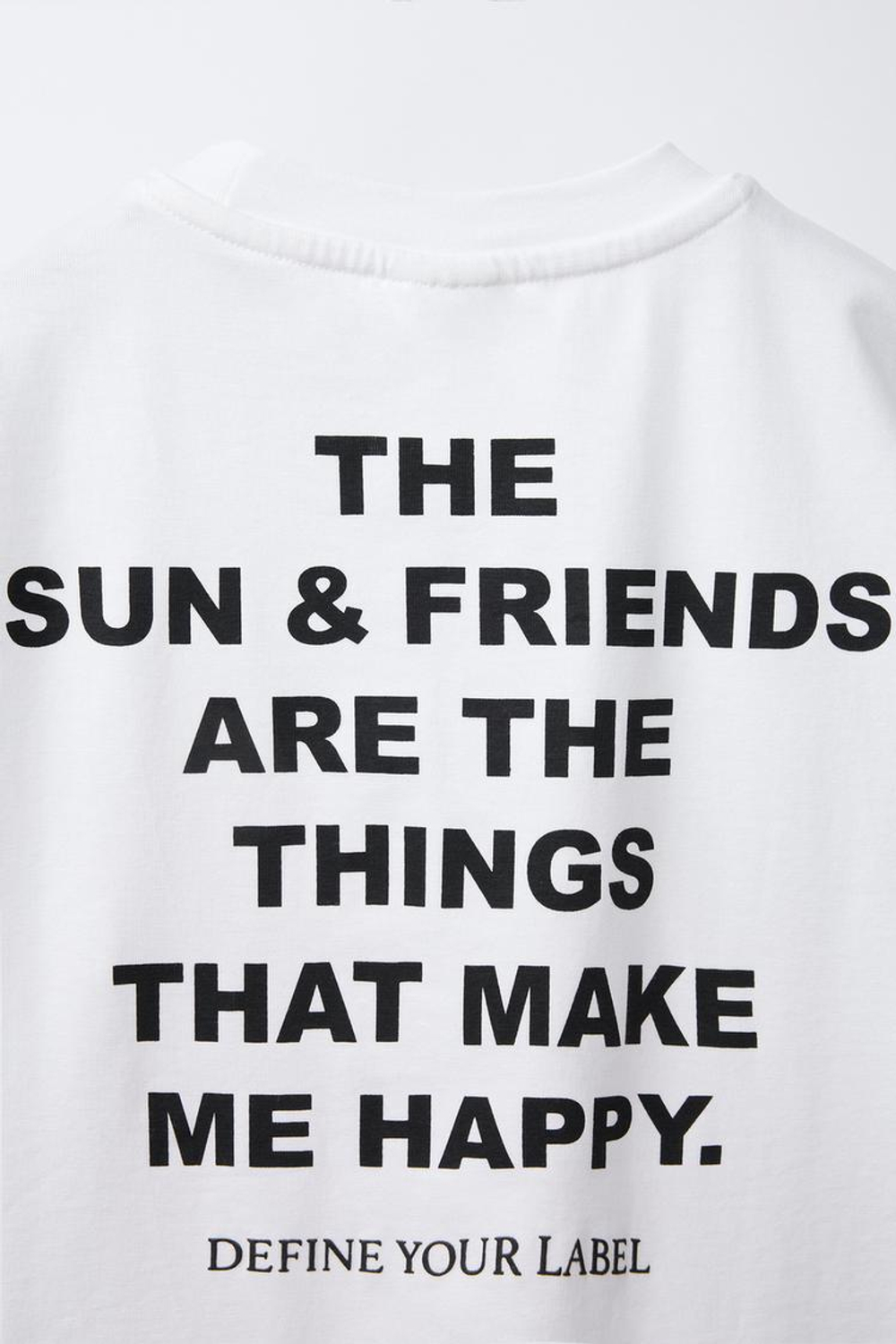 ZARA ФУТБОЛКА С ПРИНТОМ «ФРУКТЫ», ЖЕЛТОВАТО-БЕЛЫЙ