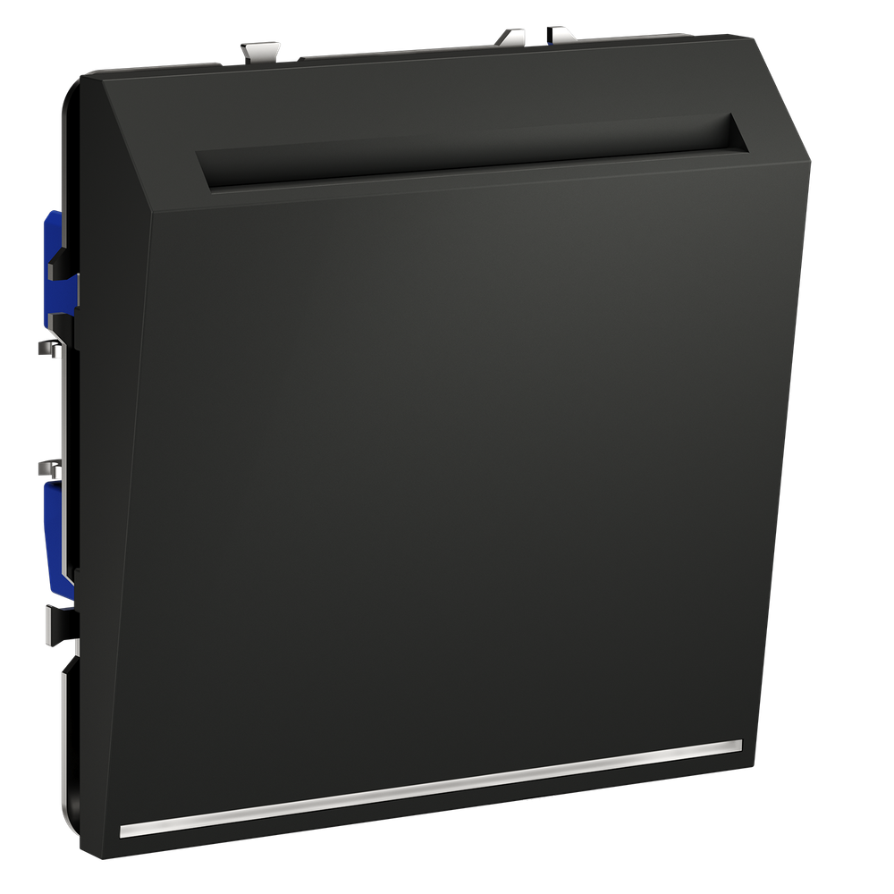 Выключатель встраиваемый VOLTUM S70 карточный 16А, (графит)