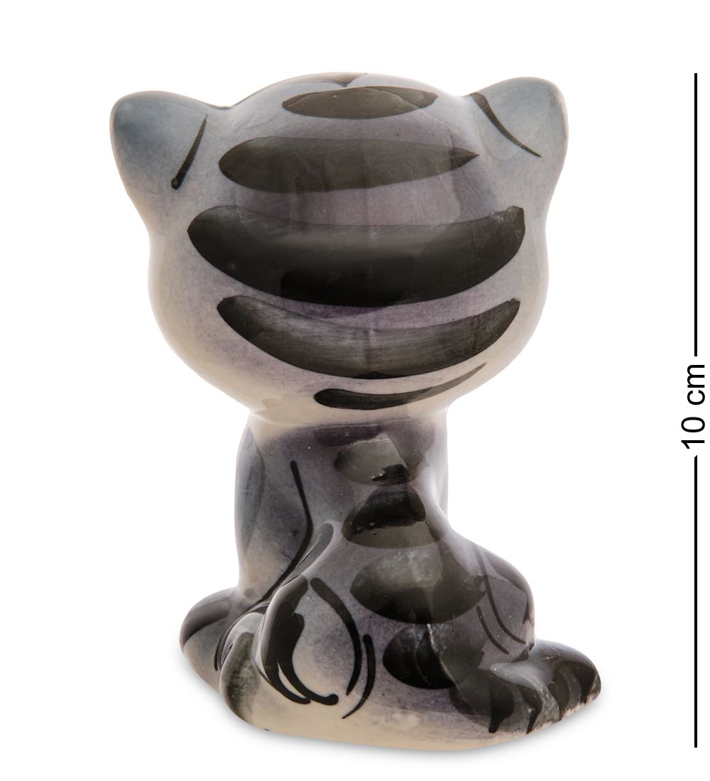 ГЛ- 064 Фигурка «Кот Тимошка» цв. (Гжельский фарфор)