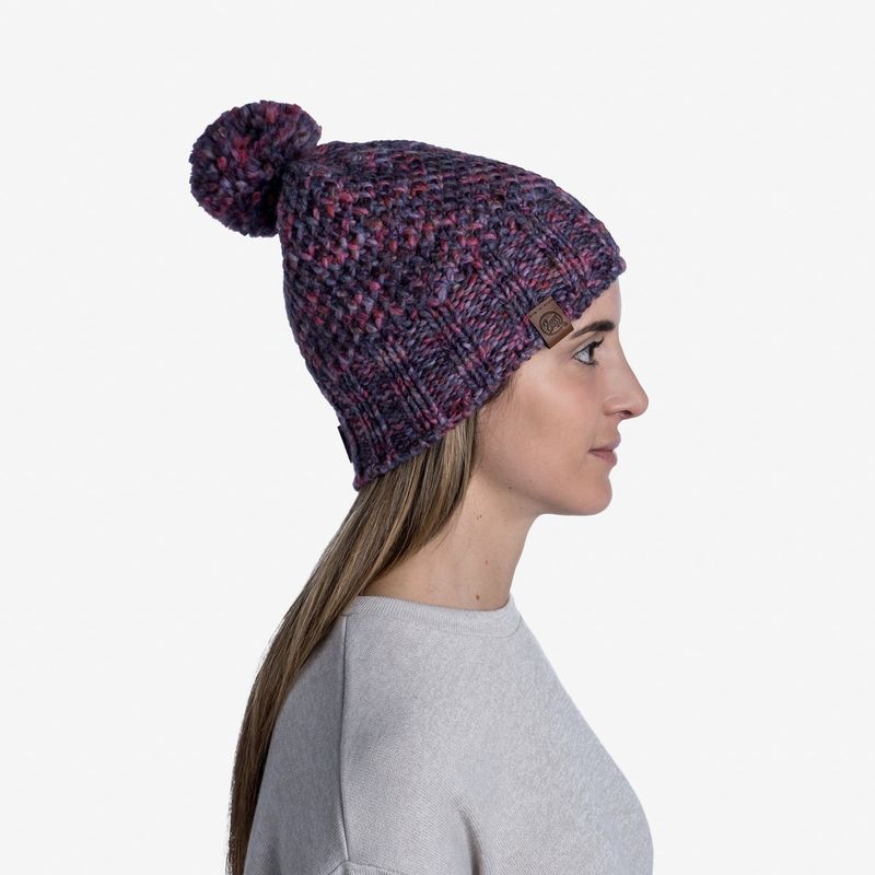 Шапка вязаная с флисом Buff Hat Knitted Polar Margo Purple Фото 5