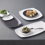 Тарелка «Опшенс» квадратная;фарфор;,L=24,5,B=24,5см;белый (Цвет: белый)