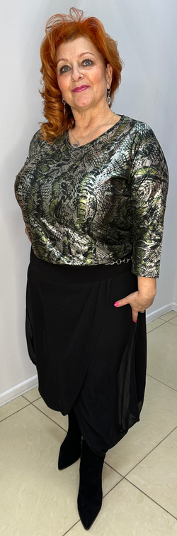 Брюки-юбка с ремешком