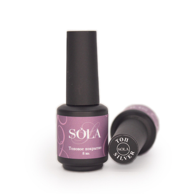 SoLa Top Silver rainbow - Топ с мелким шиммером, серебро, 8мл