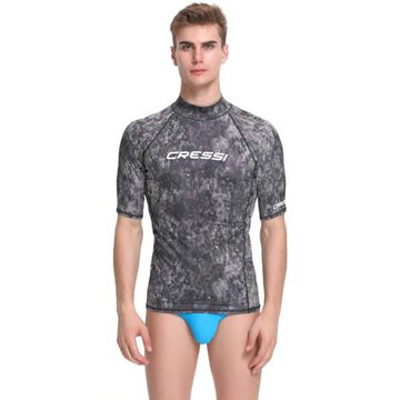 Гидрофутболка-рашгард Cressi Man с коротким рукавом камуфляж