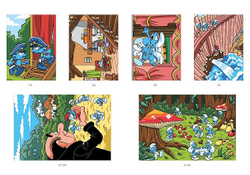 Hachette раскраска по номерам Coloriages au numéro -Раскраски-Schtroumpfs Tome 2