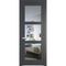 Межкомнатная дверь эмаль Profil Doors 4.6.2PD графит остеклённая