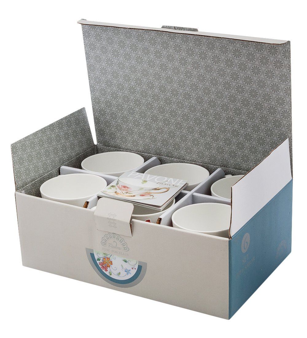 Pavone JS-26 Чайный набор на 6 перс. «Райская птица»