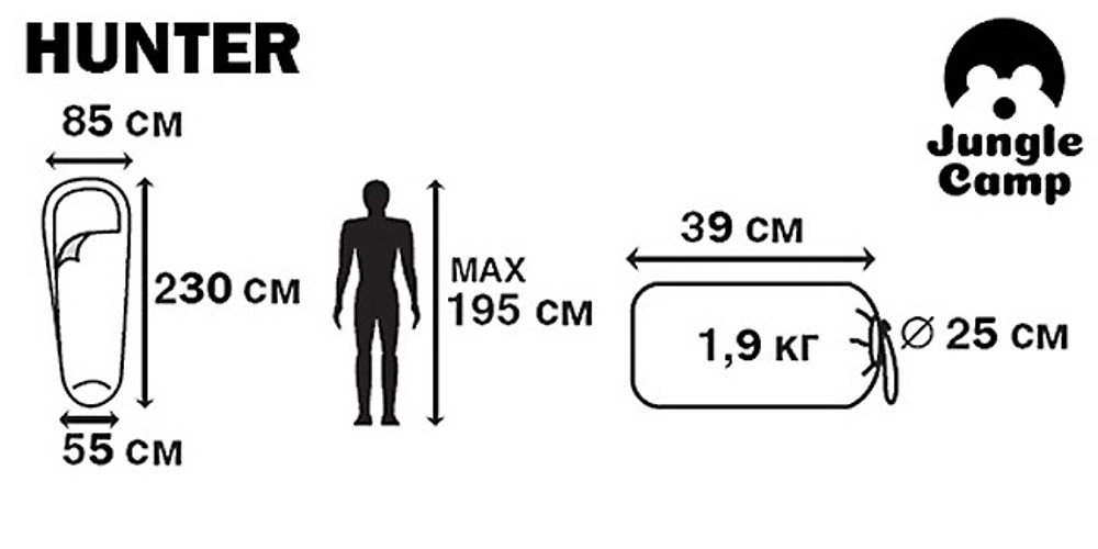 Спальный мешок Jungle Camp Hunter