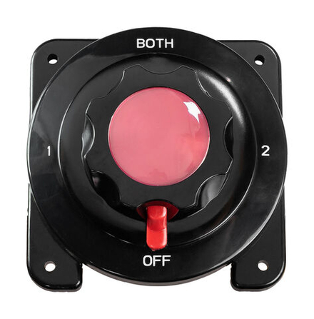 Выключатель массы "OFF-1-BOTH-2" (2 АКБ), 175А, черный