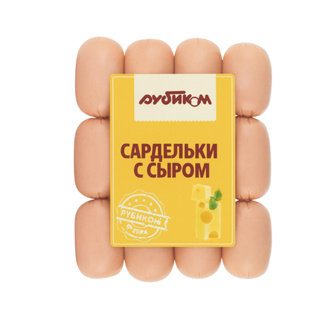 Сардельки с сыром Рубиком вес
