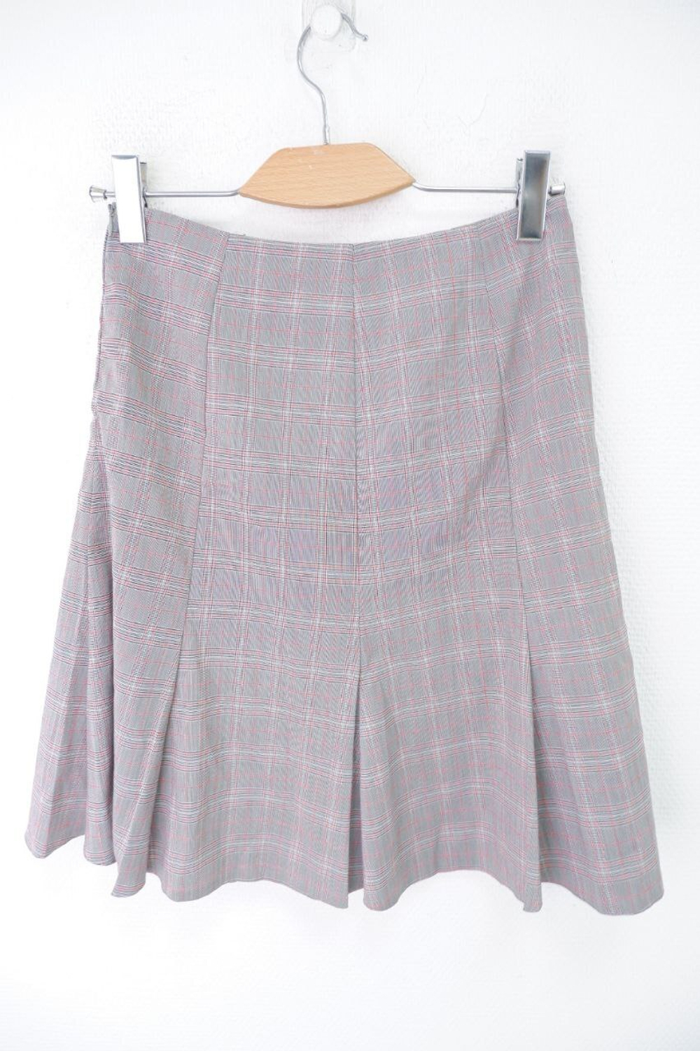 Юбка в клетку серая 46 размер