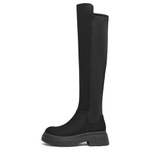 Teenmix Slim Boots, Pre Fall Soft Boots Knee high Boots 4.5cm Women"s Black