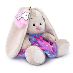 Зайка Ми в платье с единорогом на ушке (малыш) 15см.