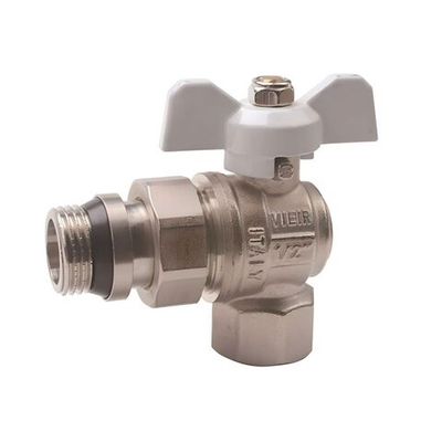 Кран угловой с амер. и уплот. кольцом 1/2 ViEiR  (112/14шт)