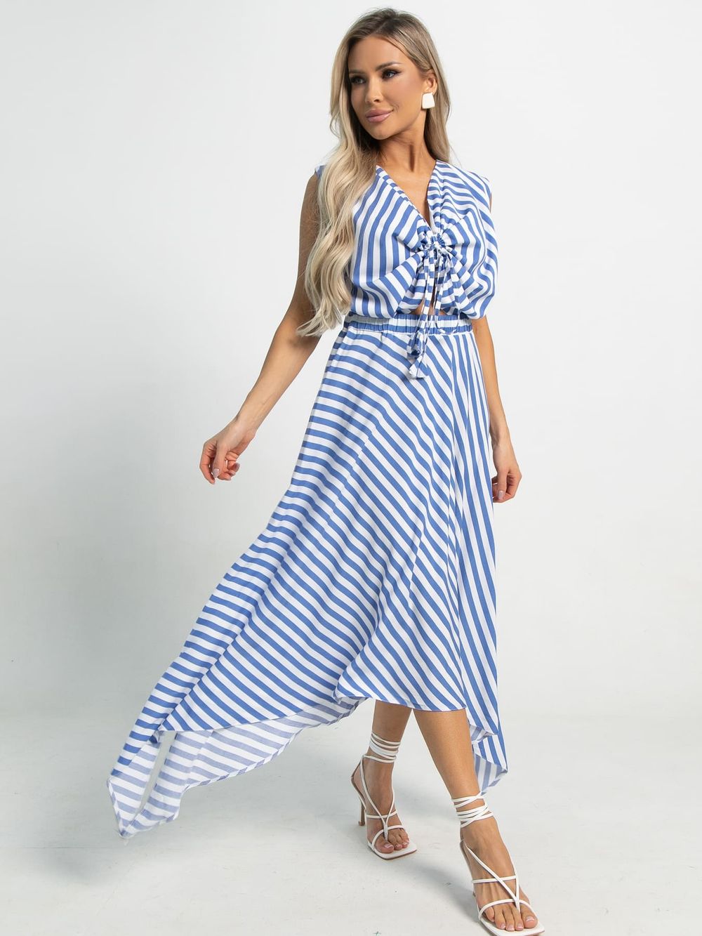 Платье Росарио (бело-голубое) П15699-39М LT Collection