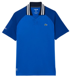 Мужское теннисное поло Lacoste x Daniil Medvedev Ultra-Dry Tennis Polo - небесный