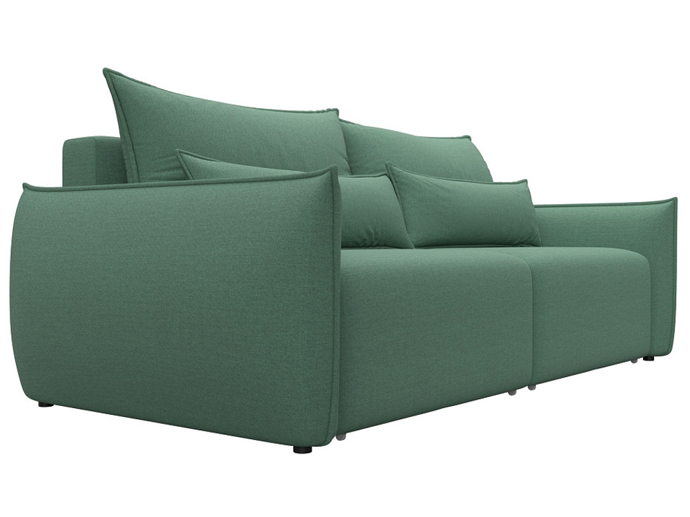 Диван прямой Лига-051 НПБ РОГОЖКА Амур 11 зеленый