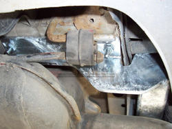 Оцинкованный фаркоп на Opel Astra G хетчбек 3/5 дверей, седан, купе, кабриолет 1998-2004, номерной знак на задней двери (без электрики), Galia O008A