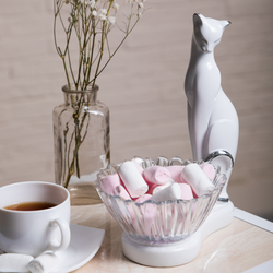 Фруктовница-конфетница Кошка Шелби Сильвер