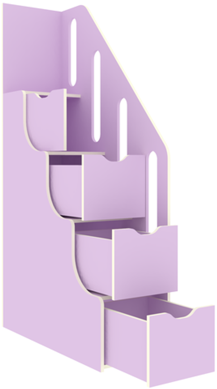 Лестница-комод КарИВи с перилами КарИВи Ирис