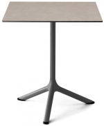 Стол ламинированный обеденный складной Scab Design Tripe Folding, антрацит, тортора шпатель