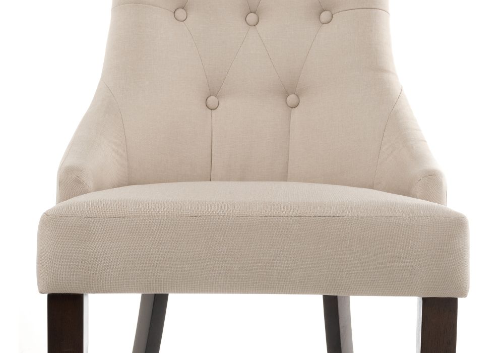 Стул Elegance dark walnut / fabric cream