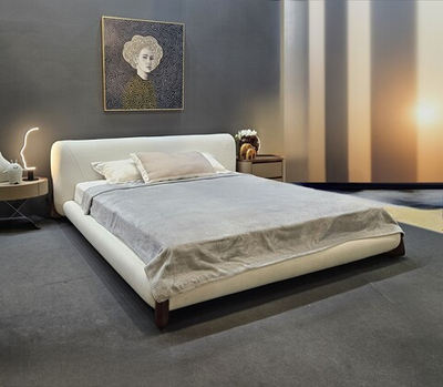 Дизайнерская кровать на ножках Softbay