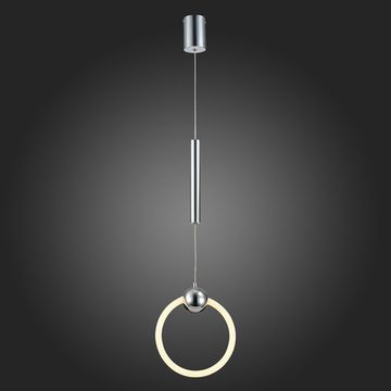 SL1578.103.01 Подвес ST-Luce Хром/Белый,Хром LED 1*15W 3000K GIERA