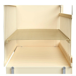 Кроватка для новорожденных ( поперечный маятник, ящик ) слоновая кость