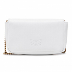 LOGO-PLAQUE MINI BAG - white