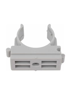 Крепеж-клипса для труб Gigant прямой монтаж D25 серая 100шт 123935