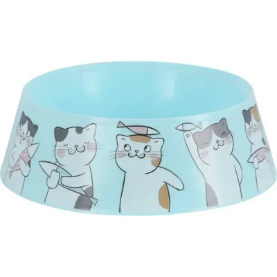 Миска для кошек Мур-мяу 0,3л (голубой) (комплект 30 шт)