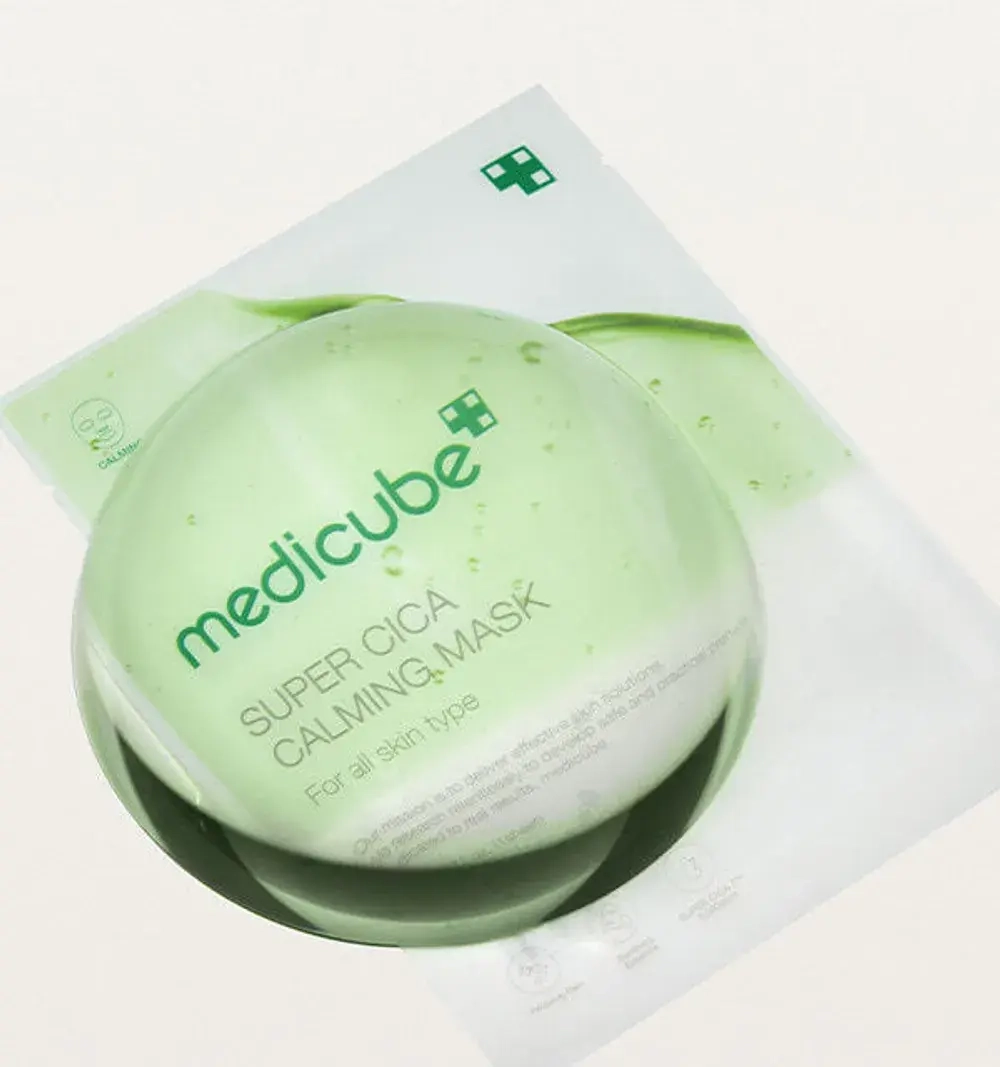 MEDICUBE Маска для лица успокаивающая Super Cica Calming Mask (22 г)