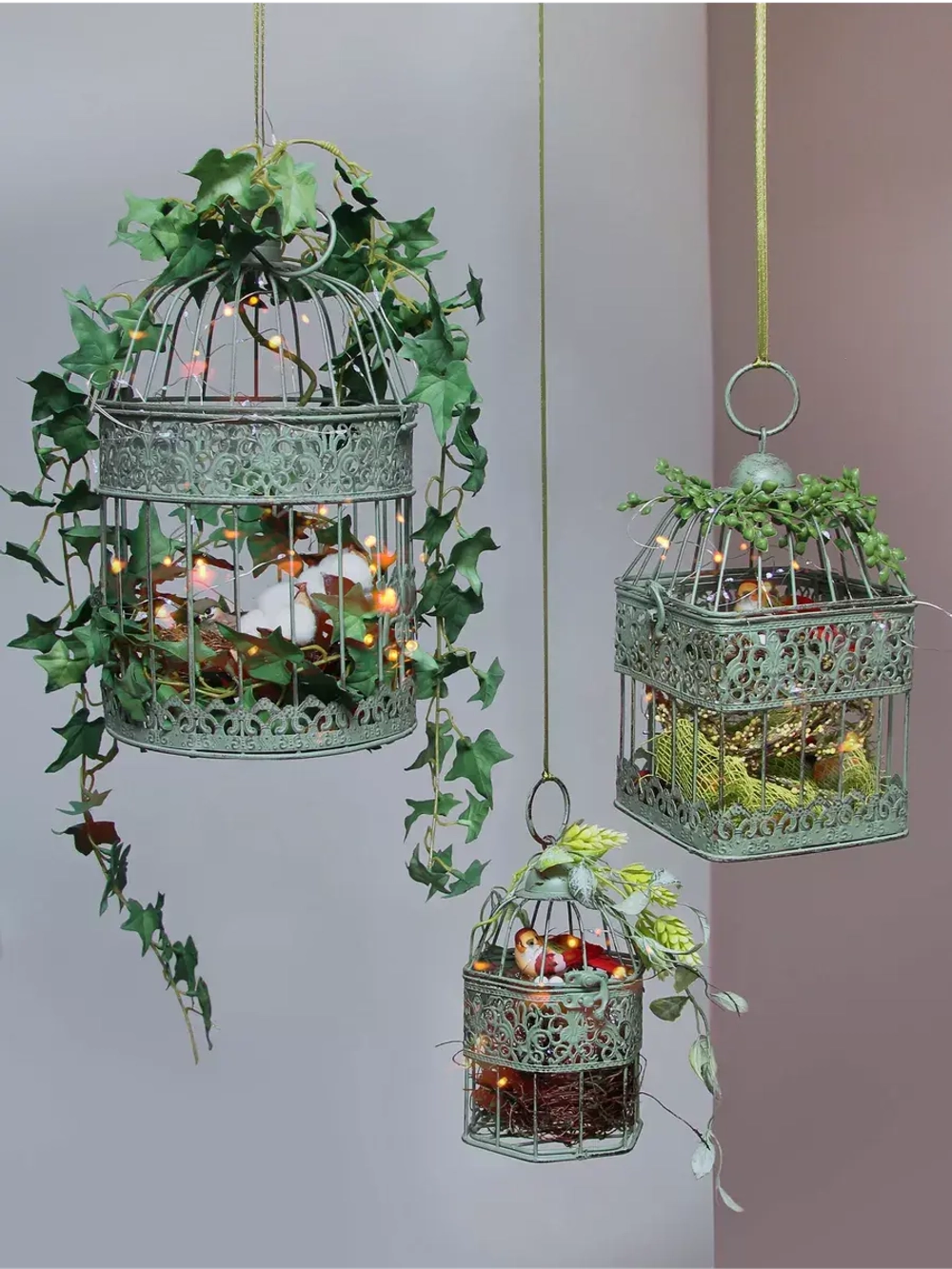 Клетка декоративная интерьерная 24,5*14 см