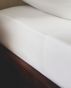 Zara Home - Простыня с ситцевой резинкой, высота 40 см (300 нитей), белый, 180х200х40 см